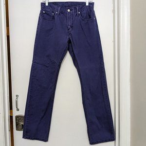 Purple Levi's 514 Straight Fit Jeans